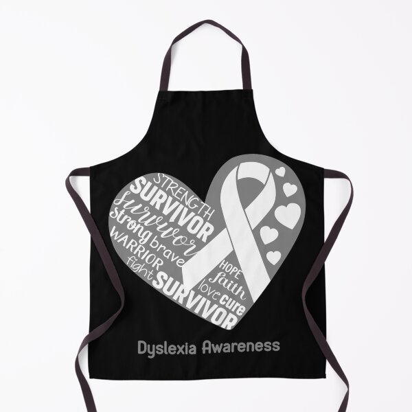 Item preview, Dyslexia Heart Support Dyslexia Warrior Fighting designed and sold by GennieShop.