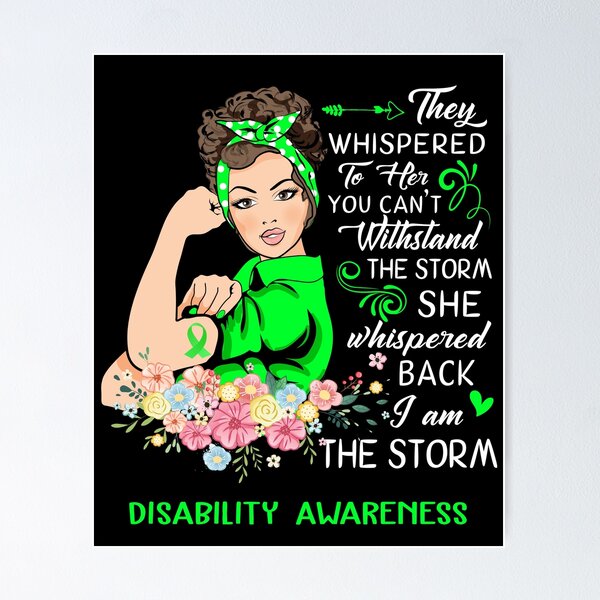 Item preview, I Am The Storm Disability Awareness designed and sold by Brad-FI.