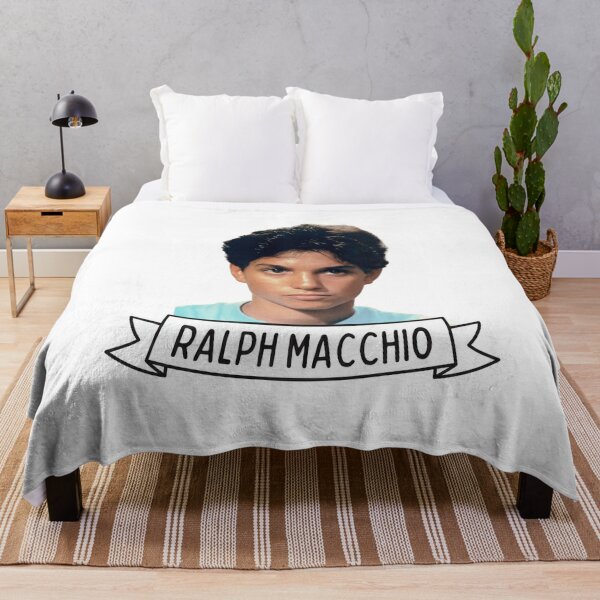 Ralph Macchio Banner Throw Blanket