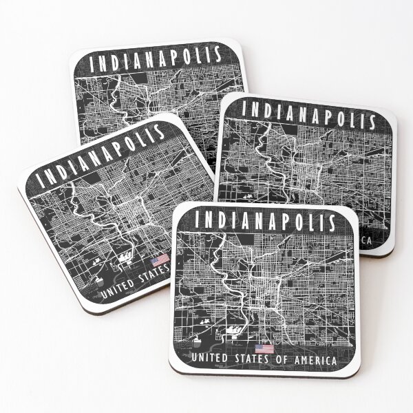 Item preview, INDIANAPOLIS MAP USA designed and sold by hatimelhag.