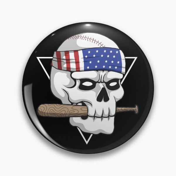 Item preview, Baseball and batt skull designed and sold by LinconZ.