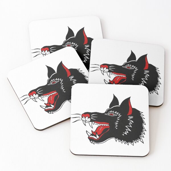 Item preview, Trad wolf tattoo designed and sold by emeteneme.