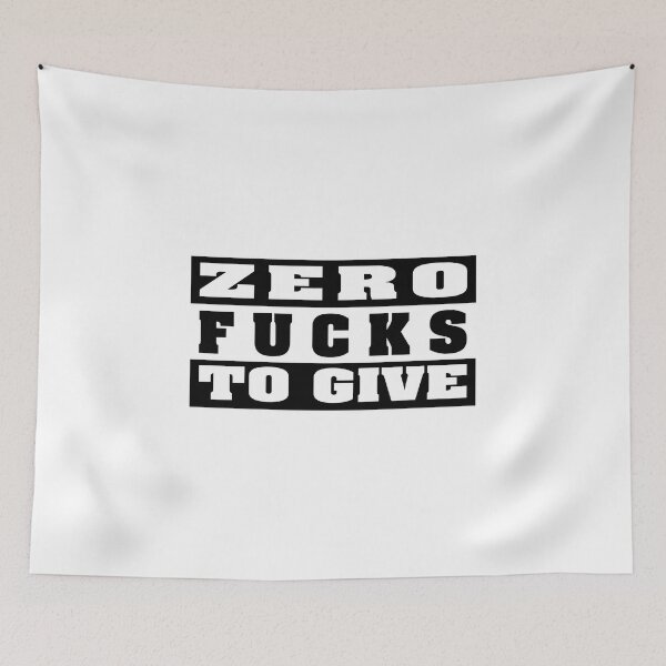 Item preview, Zero Fucks To Give Essential Sticker designed and sold by SW33TSP0T.