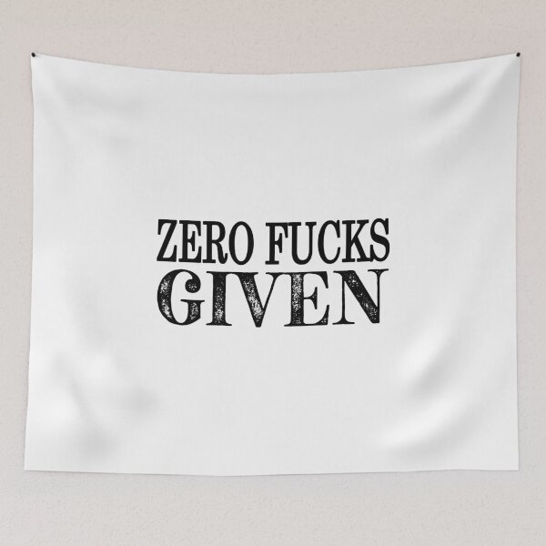 Item preview, Zero Fucks Given Essential Sticker designed and sold by SW33TSP0T.