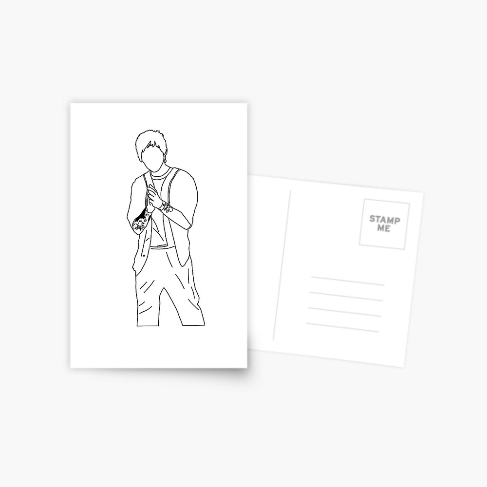 How to Draw Louis Tomlinson printable step by step drawing sheet