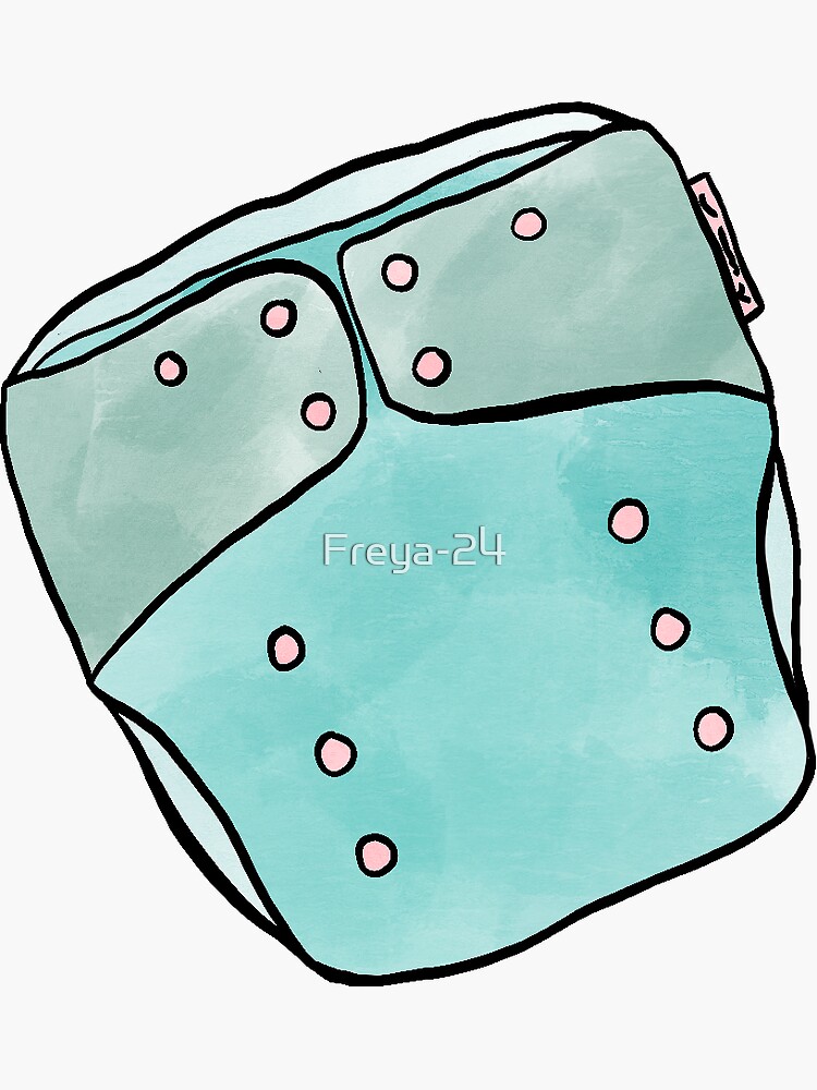"Cloth Diaper" Sticker for Sale by Freya24 Redbubble