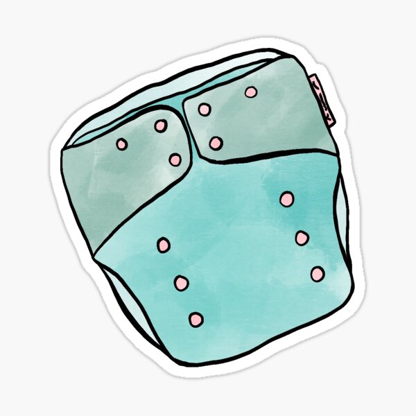 &ldquo;Cloth Diaper&rdquo; Sticker for Sale by Freya-24 | Redbubble
