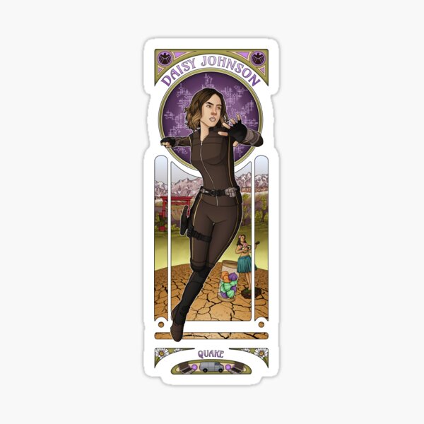 Art Nouveau - Daisy Johnson Sticker