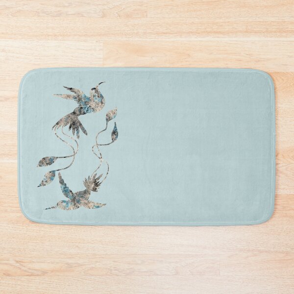 Item preview, floating leaf in fluffy clouds abstract hummingbirds designed and sold by TitaCris.