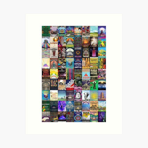 Item preview, Glastonbury Festival designed and sold by Montage-Madness.