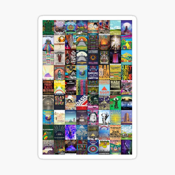 Item preview, Glastonbury Festival designed and sold by Montage-Madness.