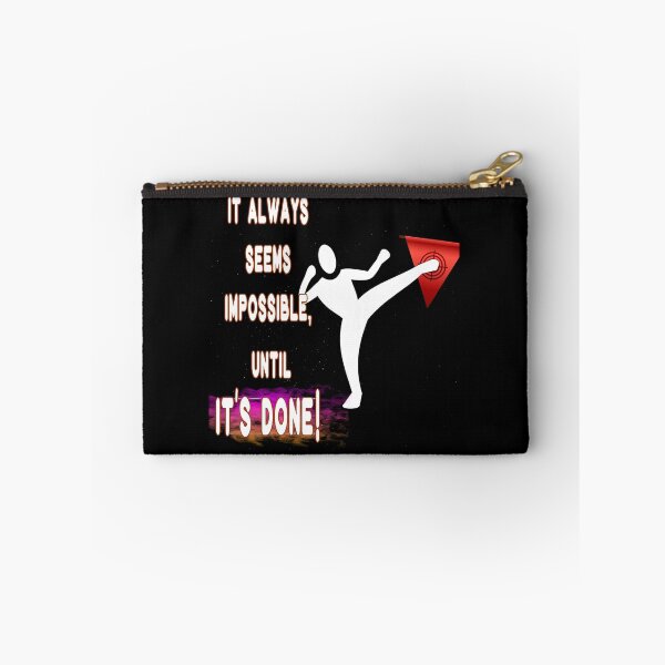 Item preview, It Always seems impossible, until it's DONE wiseguy Quote Never stop trying inspirational quote cute lovely from a lifelong learner gift designed and sold by Inspirationarea.