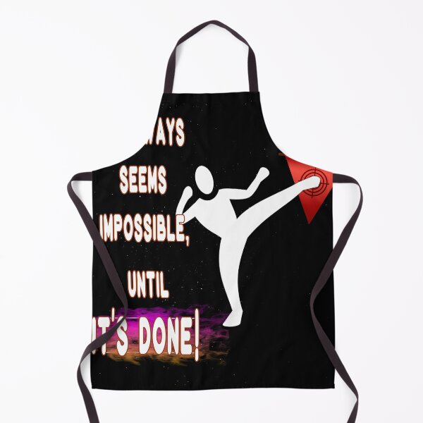 Item preview, It Always seems impossible, until it's DONE wiseguy Quote Never stop trying inspirational quote cute lovely from a lifelong learner gift designed and sold by Inspirationarea.