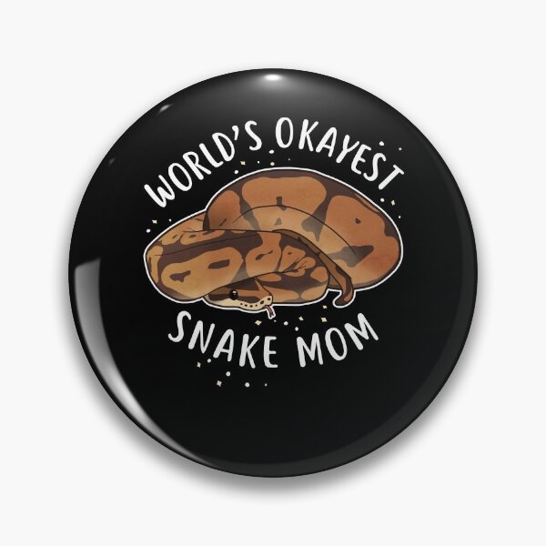 Item preview, World's Okayest Snake Mom designed and sold by Clara Hollins.