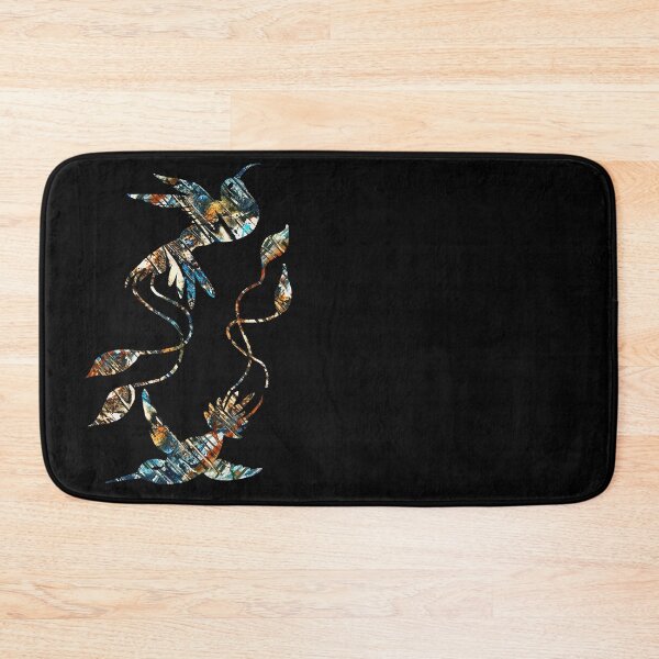 Item preview, Swipes of deep blue and dark ocean abstract hummingbirds designed and sold by TitaCris.