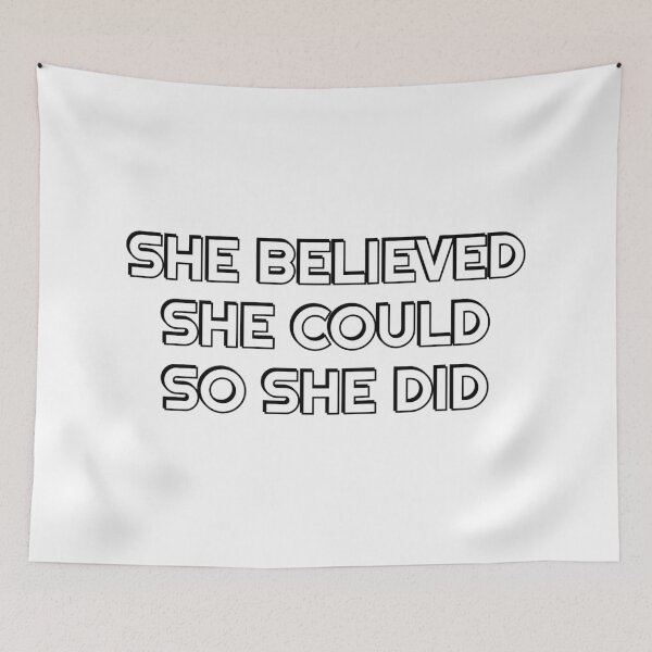 Item preview, SHE BELIEVED SHE COULD SO SHE DID designed and sold by Inspirationmotivation.