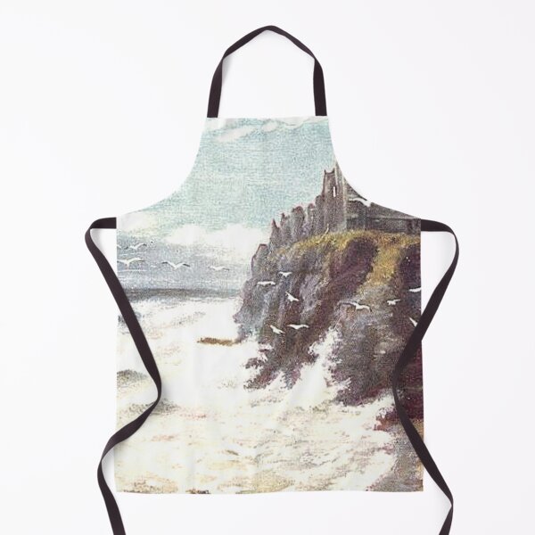 Item preview, Vintage Illustration of rough sea at Tantalion Castle designed and sold by yourscotland.