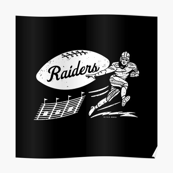 Oakland Raiders 1972 (unsigned) — Vintage Football Posters