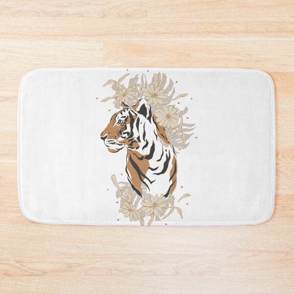 Item preview, Jungle Flowers Royal Tiger designed and sold by TheWildFlix.