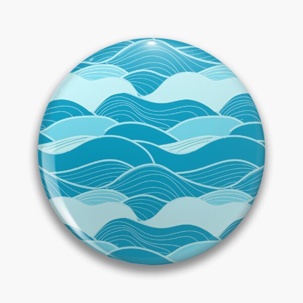 Item preview, Blue beach waves designed and sold by yfpatterndesign.