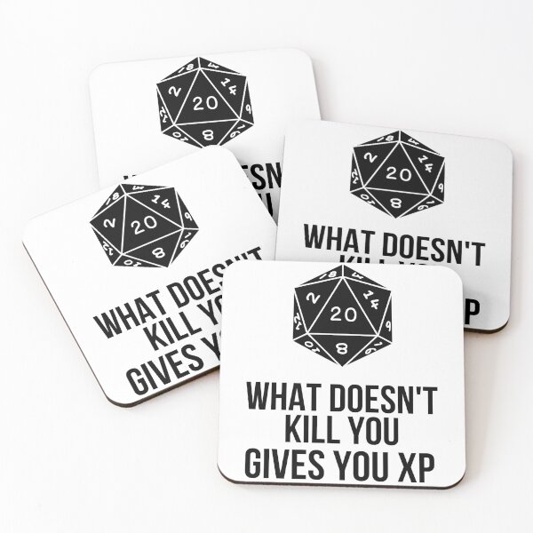 Item preview,  DnD - What Doesn't Kills you Gives you XP designed and sold by TeeKit.