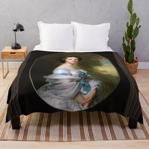 Item preview, Melanie Renouard de Bussiere by Franz-Xaver Winterhalter Fine Art Xzendor7 Old Masters Reproductions designed and sold by Xzendor7 Digital Art Creations.