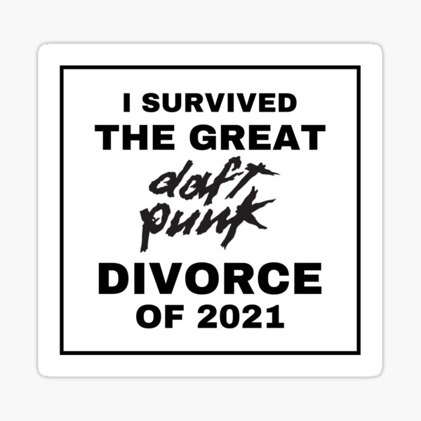 survivant du divorce daft punk Sticker