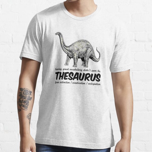 thesaurus dinosaur shirt