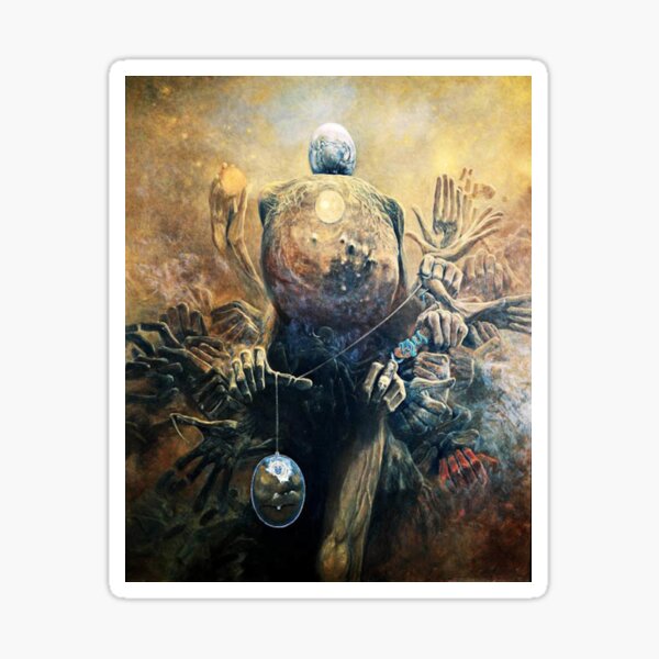 Aperçu de l'œuvre Sans titre, par Zdzisław Beksiński créée et vendue par JustContemplate.