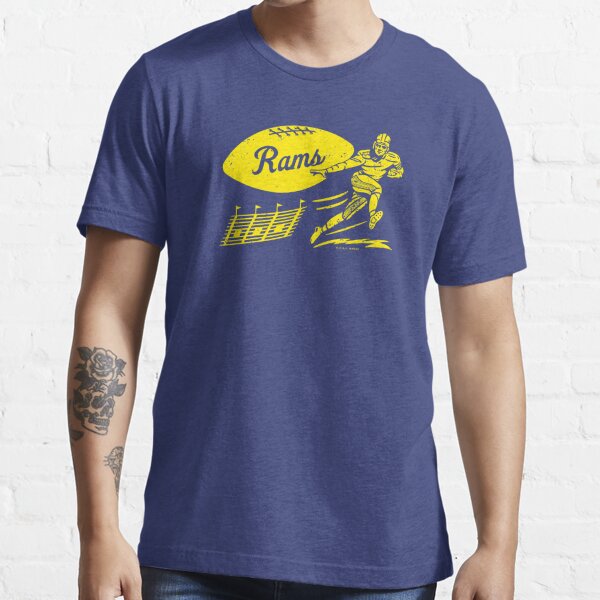 deadmansupplyco Vintage Football - Los Angeles Rams (White Los Angeles Wordmark) T-Shirt