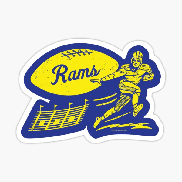 Los Angeles Rams Retro Vintage Logo Vinyl Sticker Decal Car Windows NFL  football