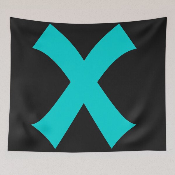 Item preview, blue X, X marks the spot, treasure hunt, box checked, Alphabet, X designed and sold by Nostrathomas66.