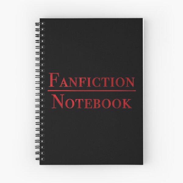 Artikelvorschau, Fanfiction Notizbuch - rot entworfen und verkauft von PlanetaryArtist.
