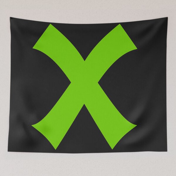 Item preview, Lime green X, X marks the spot, treasure hunt, box checked, Alphabet, X designed and sold by Nostrathomas66.