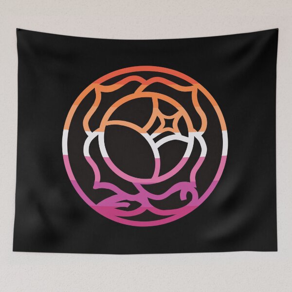 Item preview, Revolutionary girl lesbian flag rose designed and sold by Namidere7.