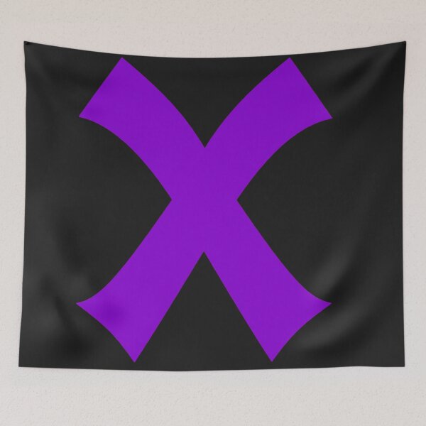 Item preview, Purple X, X marks the spot, treasure hunt, box checked, Alphabet, X designed and sold by Nostrathomas66.