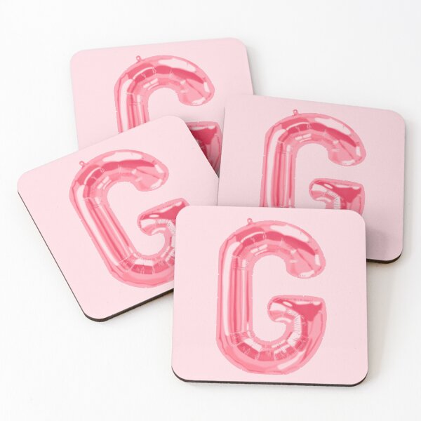 Item preview, pink foil “G” balloon designed and sold by holla-.