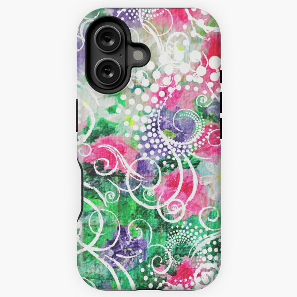 Swirly Dots by Jan Marvin iPhone Tough Case