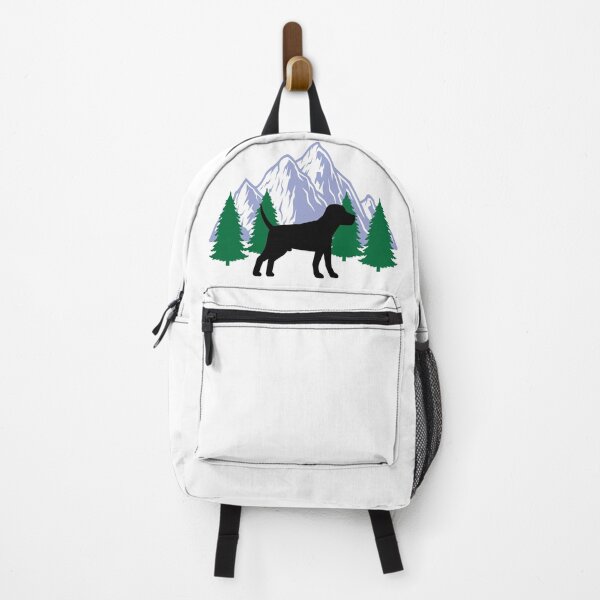 Item preview, beagle dog silhouette mountain tree christmas designed and sold by alaechamlal.