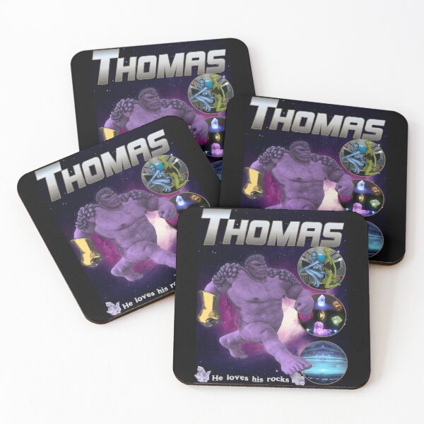 Item preview, THOMAS The Purple Titan on a Quest For His ROCKS Off Brand MCU Parody Knock Off Meme Rap Tee designed and sold by blueversion.