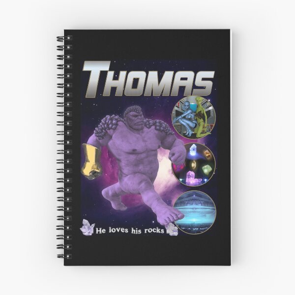 Item preview, THOMAS The Purple Titan on a Quest For His ROCKS Off Brand MCU Parody Knock Off Meme Rap Tee designed and sold by blueversion.