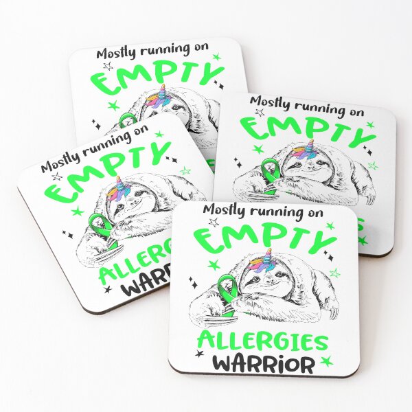 Item preview, Mostly running on Empty Allergies Warrior designed and sold by ElizabethS809.