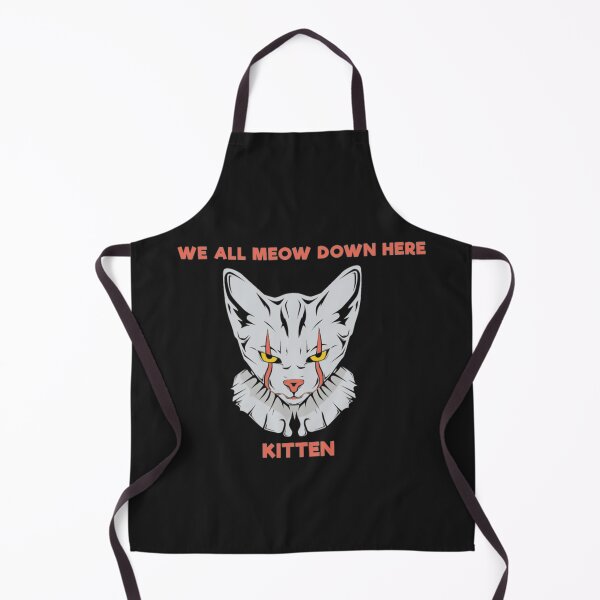 Item preview, We All Meow Down Here I Cat Kitty Clown Horror designed and sold by StarcyWol.