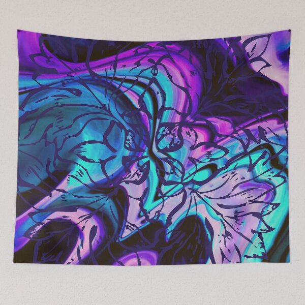 Item preview, Liquid Saturated Contrast Marbling with Medallion designed and sold by DaughterofYah.