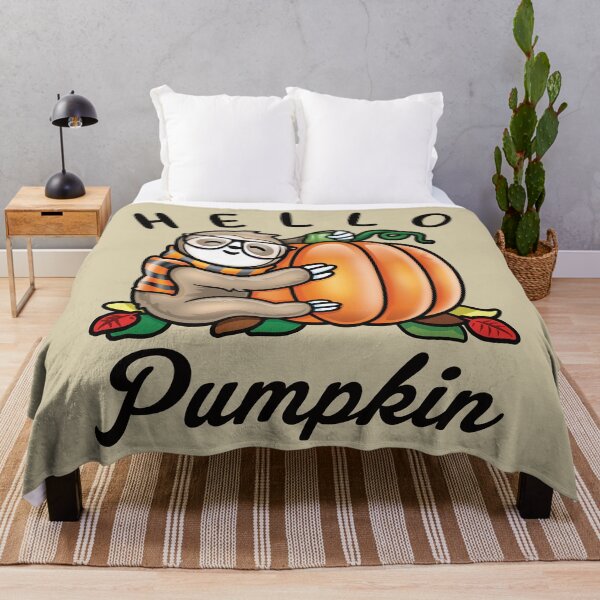 Item preview, Hello Pumpkin - Cute Fall Sloth designed and sold by pablomendoza.