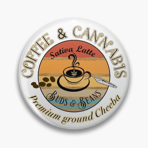 Item preview, Coffee & Cannabis Sativa Latte Premium Ground Cheeba designed and sold by SmileThreads.