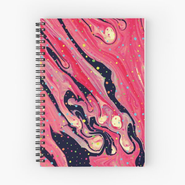 Item preview, Artsy Pink Vivid Retro Marbling with Sparkles designed and sold by DaughterofYah.