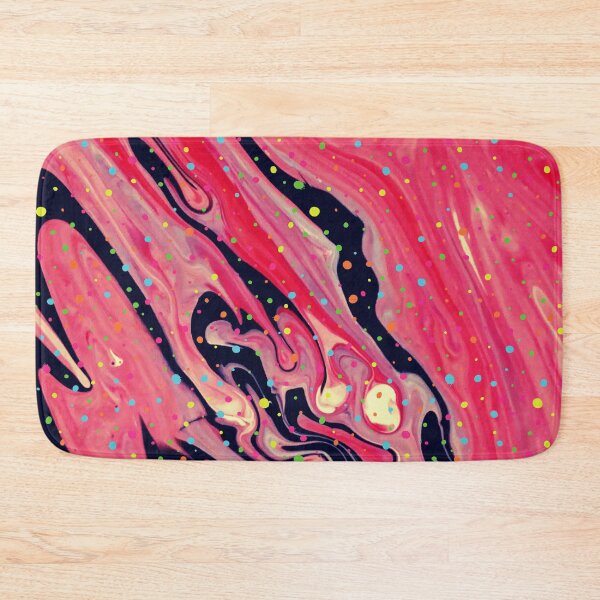 Item preview, Artsy Pink Vivid Retro Marbling with Sparkles designed and sold by DaughterofYah.