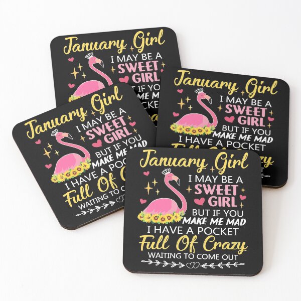 Artikelvorschau, Januar Mädchen Flamingo süßes Mädchen Geburtstagsgeschenk entworfen und verkauft von brandyzalesart.