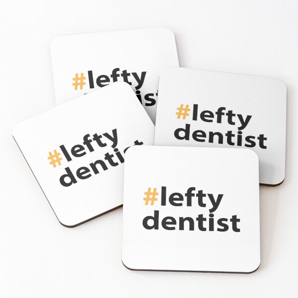 Item preview, Left handed day with Lefty Dentist Black Text Base designed and sold by Babadollcraft.